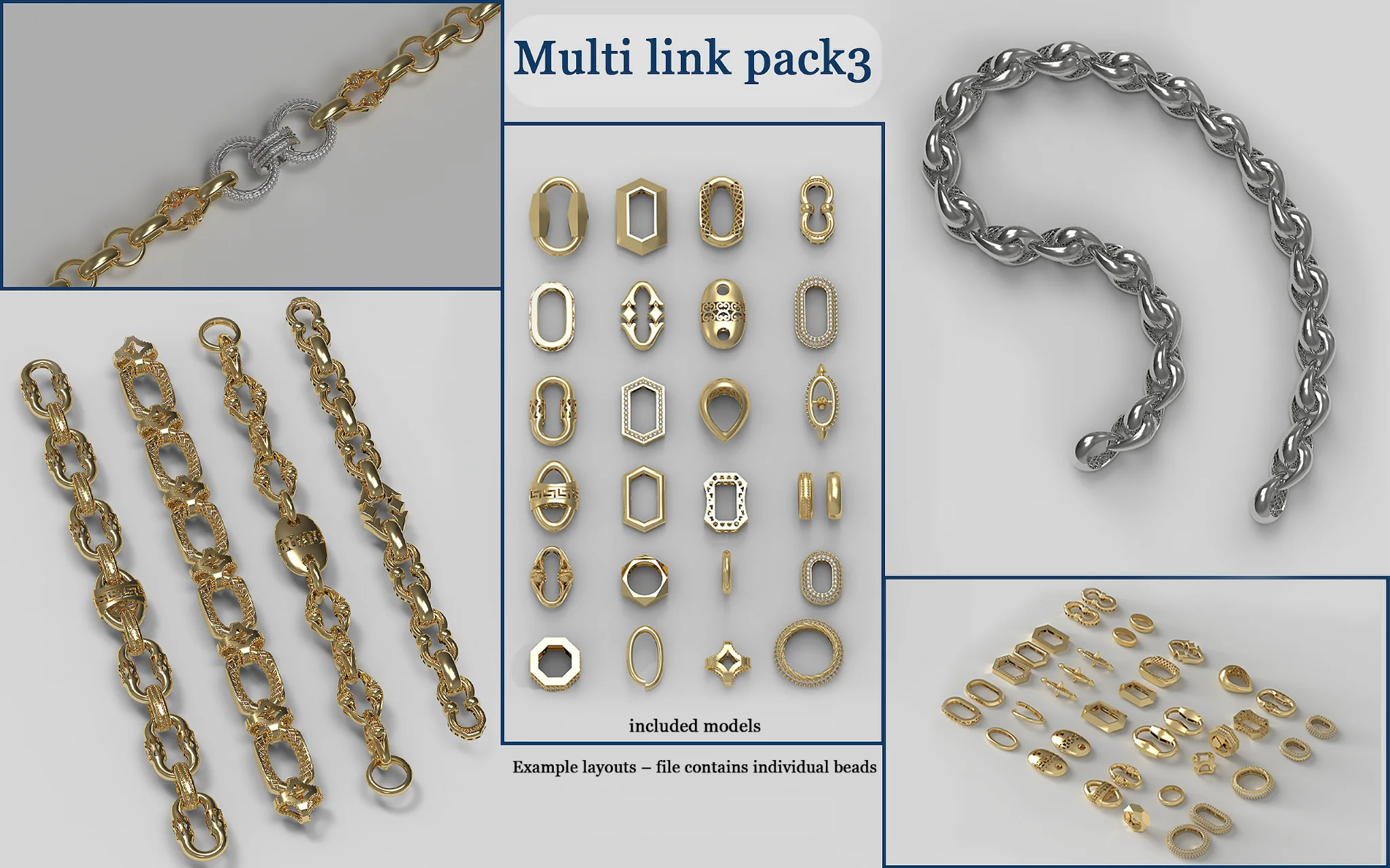 Multi-Link Chain Bead Collection