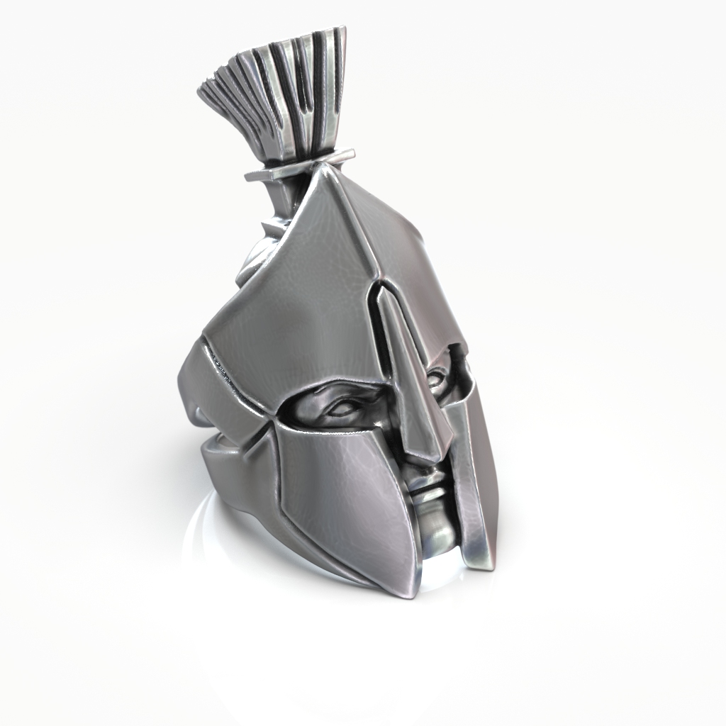 Spartan Warrior Corinthian Helmet Statement Ring — view 1