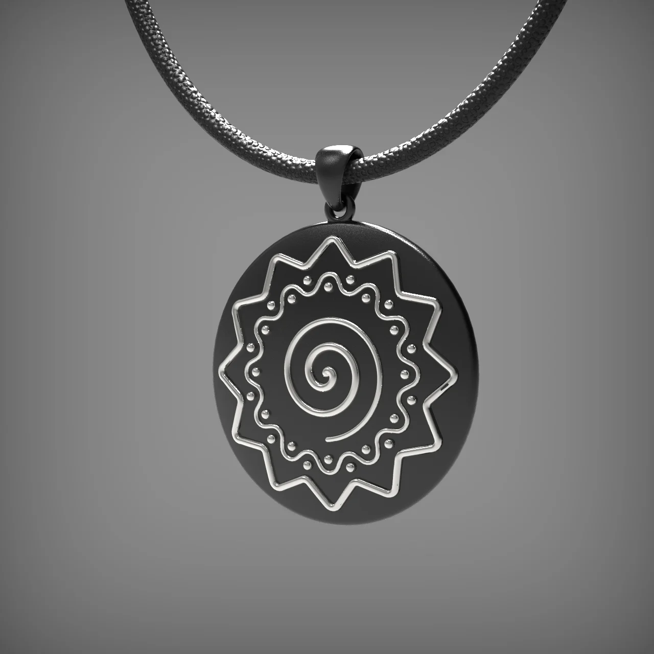 Amulet pendant with a spiral — view 5
