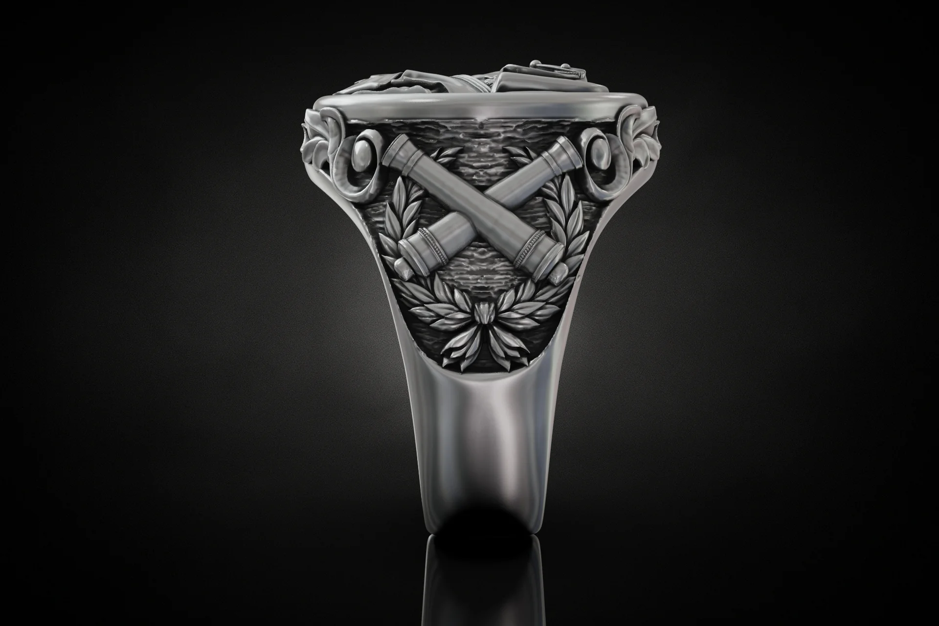 Napoleon Bonaparte Military Signet Ring — view 7