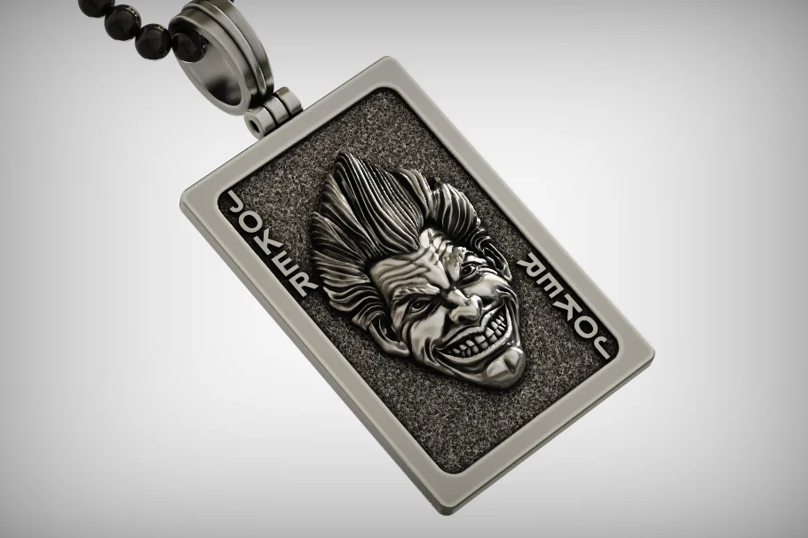 Joker Playing Card Pendant