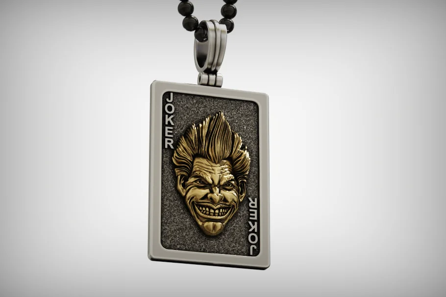 Joker Playing Card Pendant — view 4