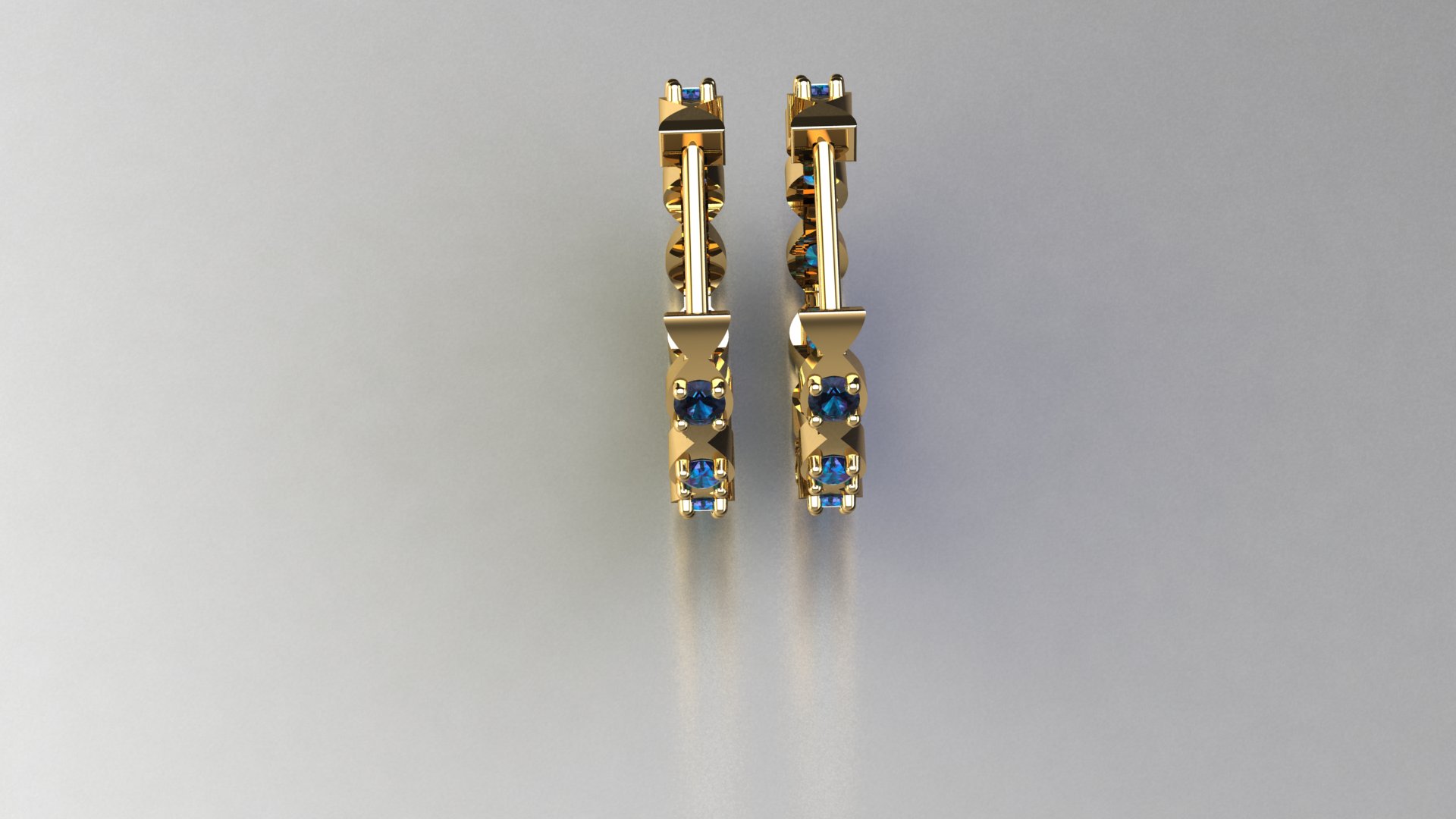 Elegant Gemstone Drop Earrings — view 7