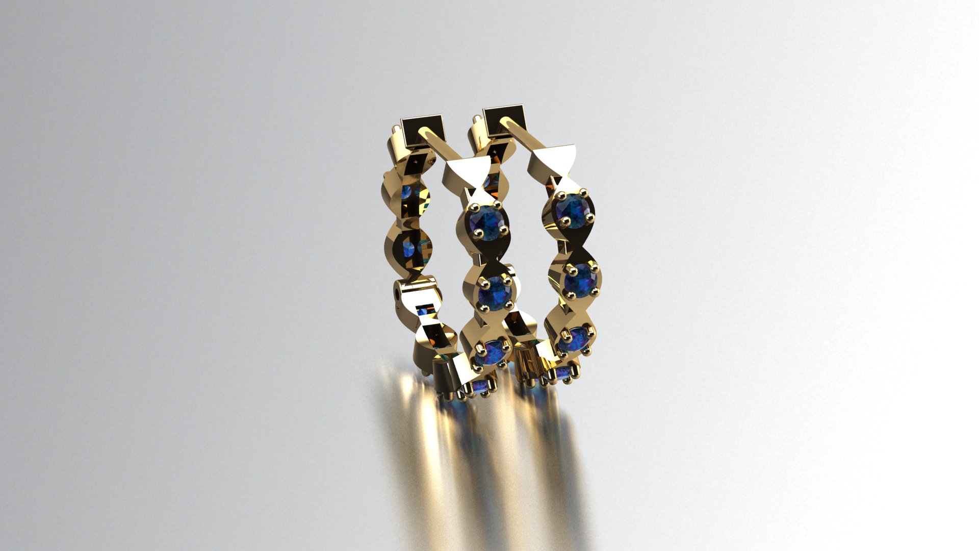 Elegant Gemstone Drop Earrings