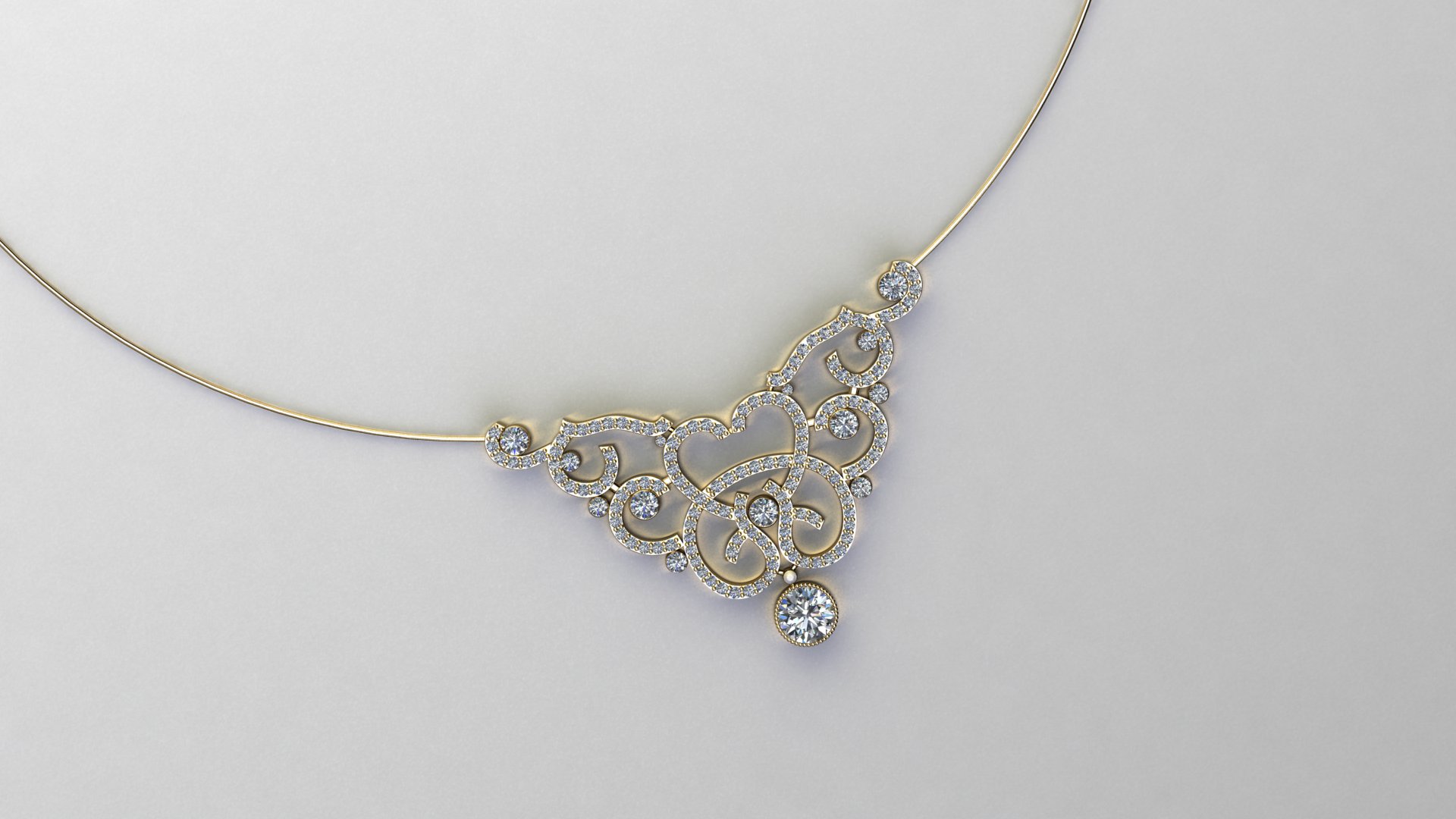 Elegant Minimalist Oval Pendant — view 5