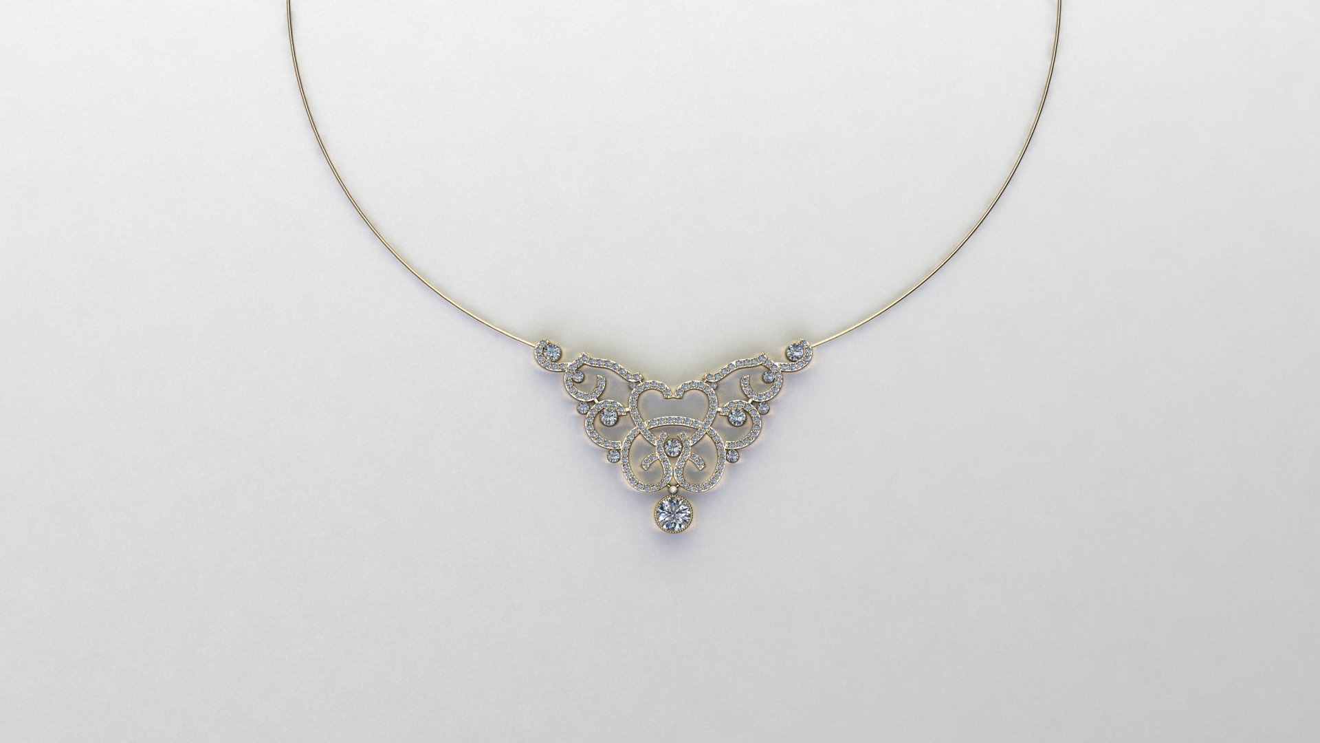 Elegant Minimalist Oval Pendant