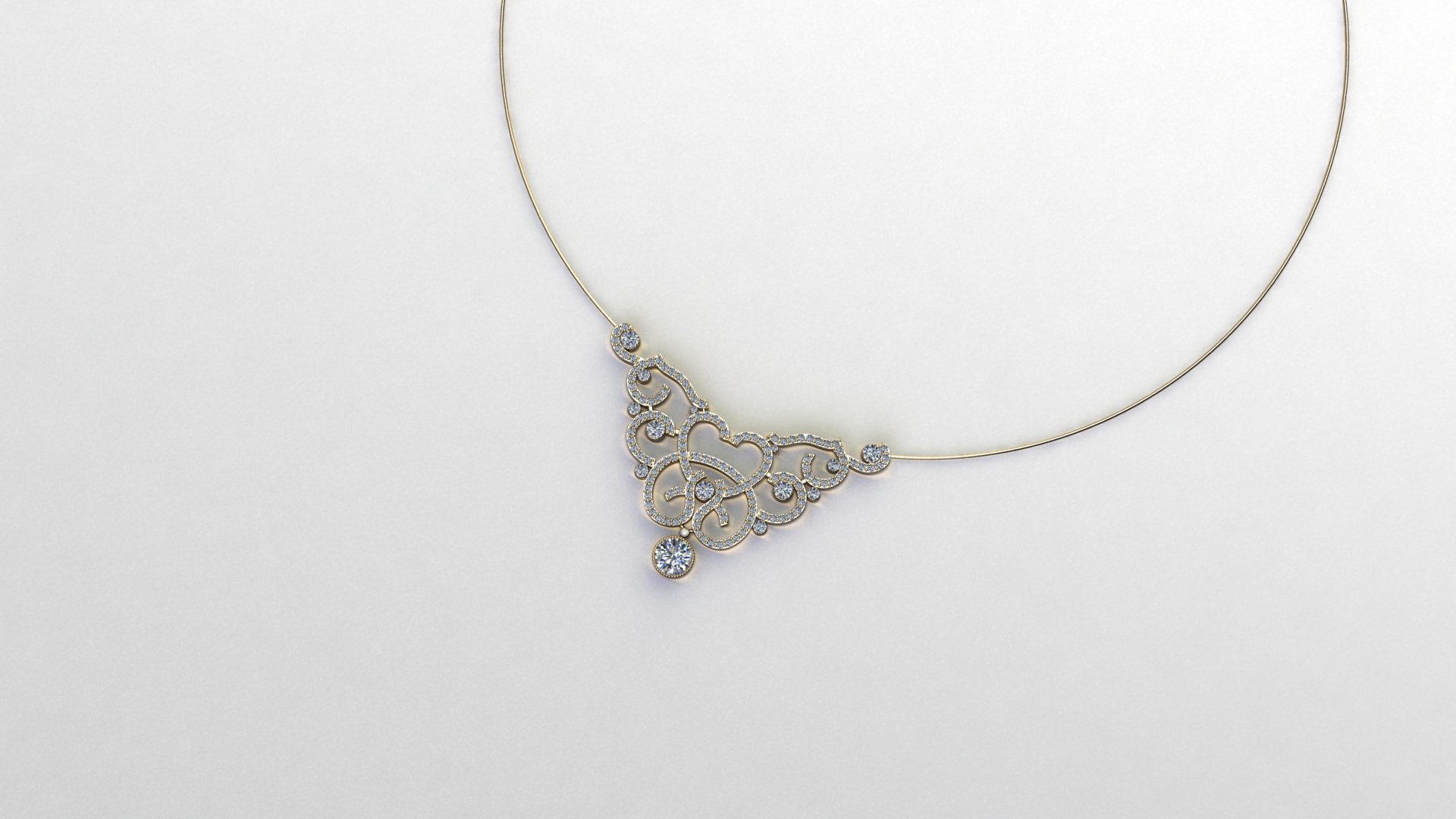Elegant Minimalist Oval Pendant — view 2