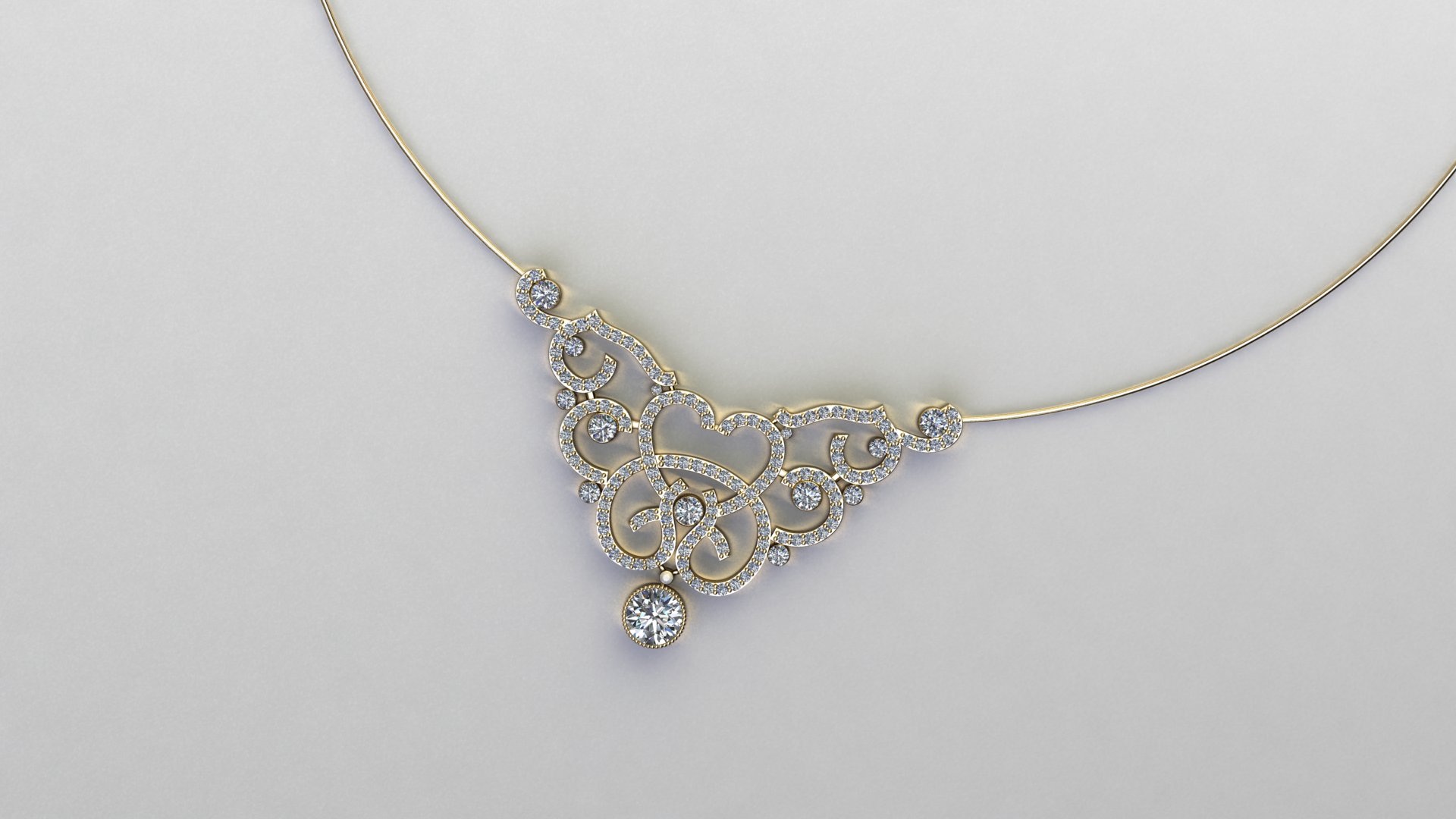 Elegant Minimalist Oval Pendant — view 4