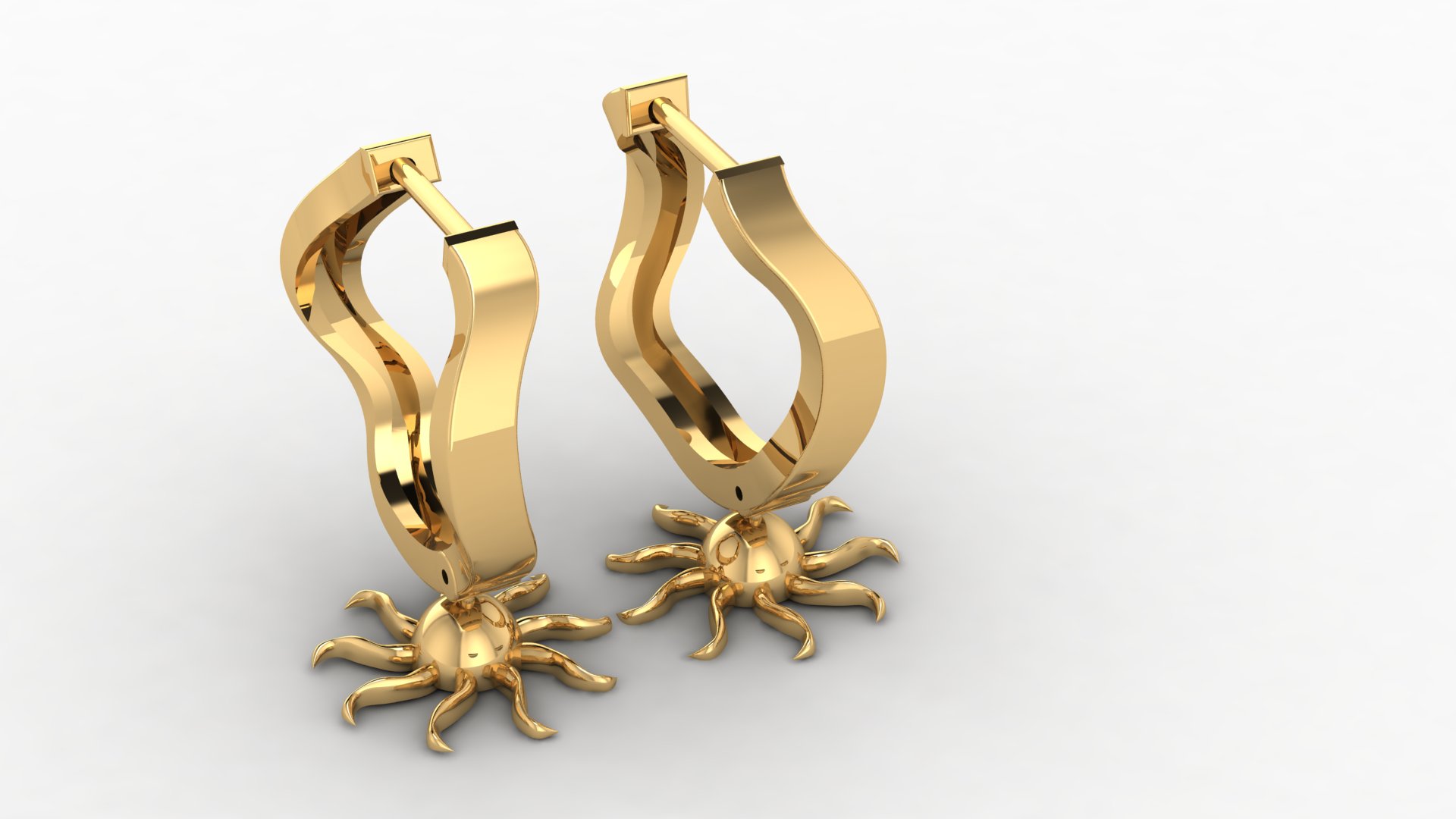 Elegant Octopus Dangle Earrings