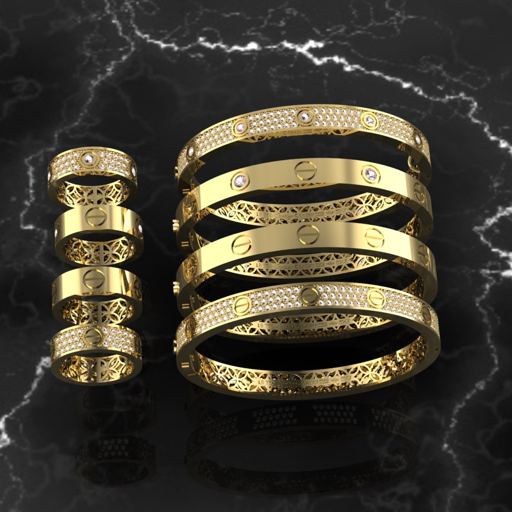 4-version bracelet and ring — view 3