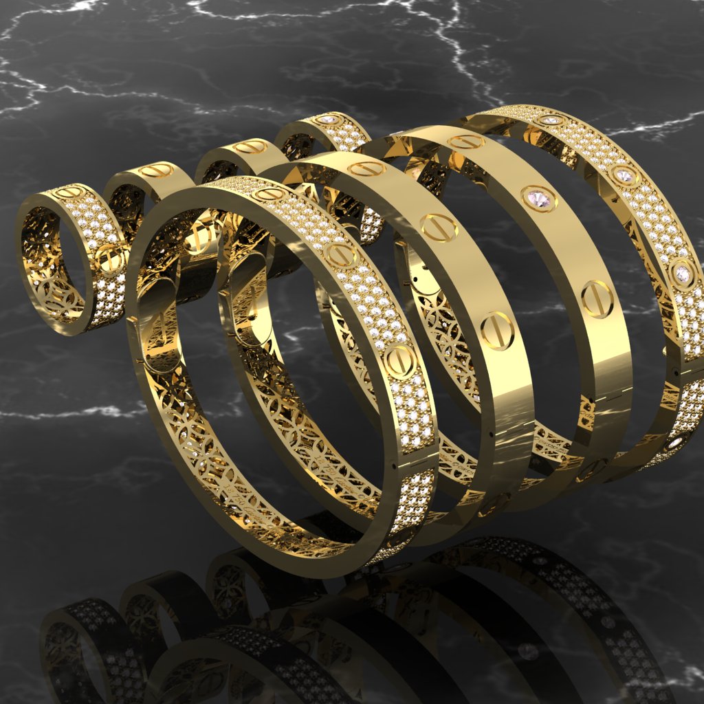 4-version bracelet and ring