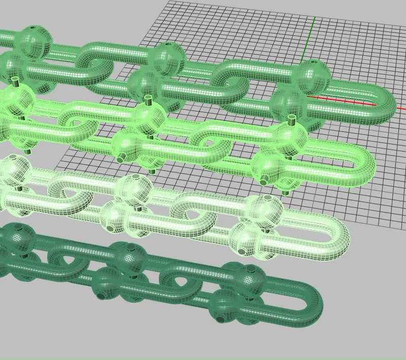 Graduated Hardware U-Link Chain Components Set — view 6