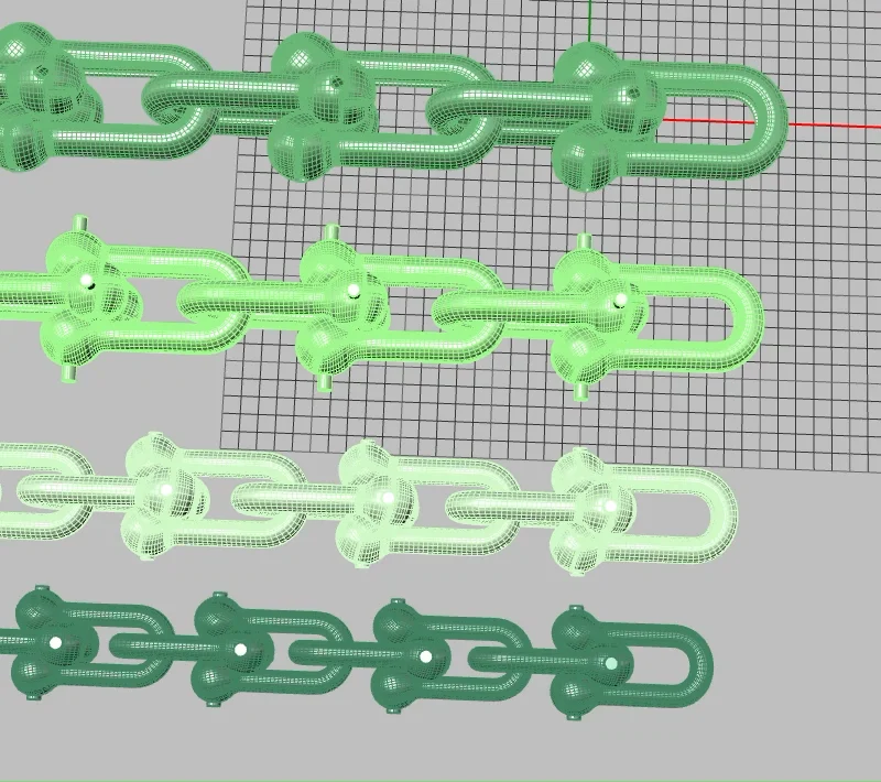 Graduated Hardware U-Link Chain Components Set — view 4