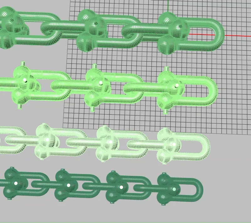 Graduated Hardware U-Link Chain Components Set — view 3