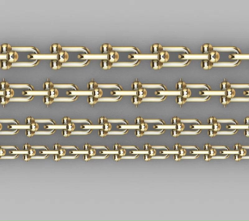 Graduated Hardware U-Link Chain Components Set — view 2