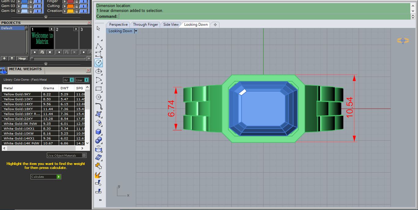 Watch Link Signet Ring 3D Print Model 67 — view 4