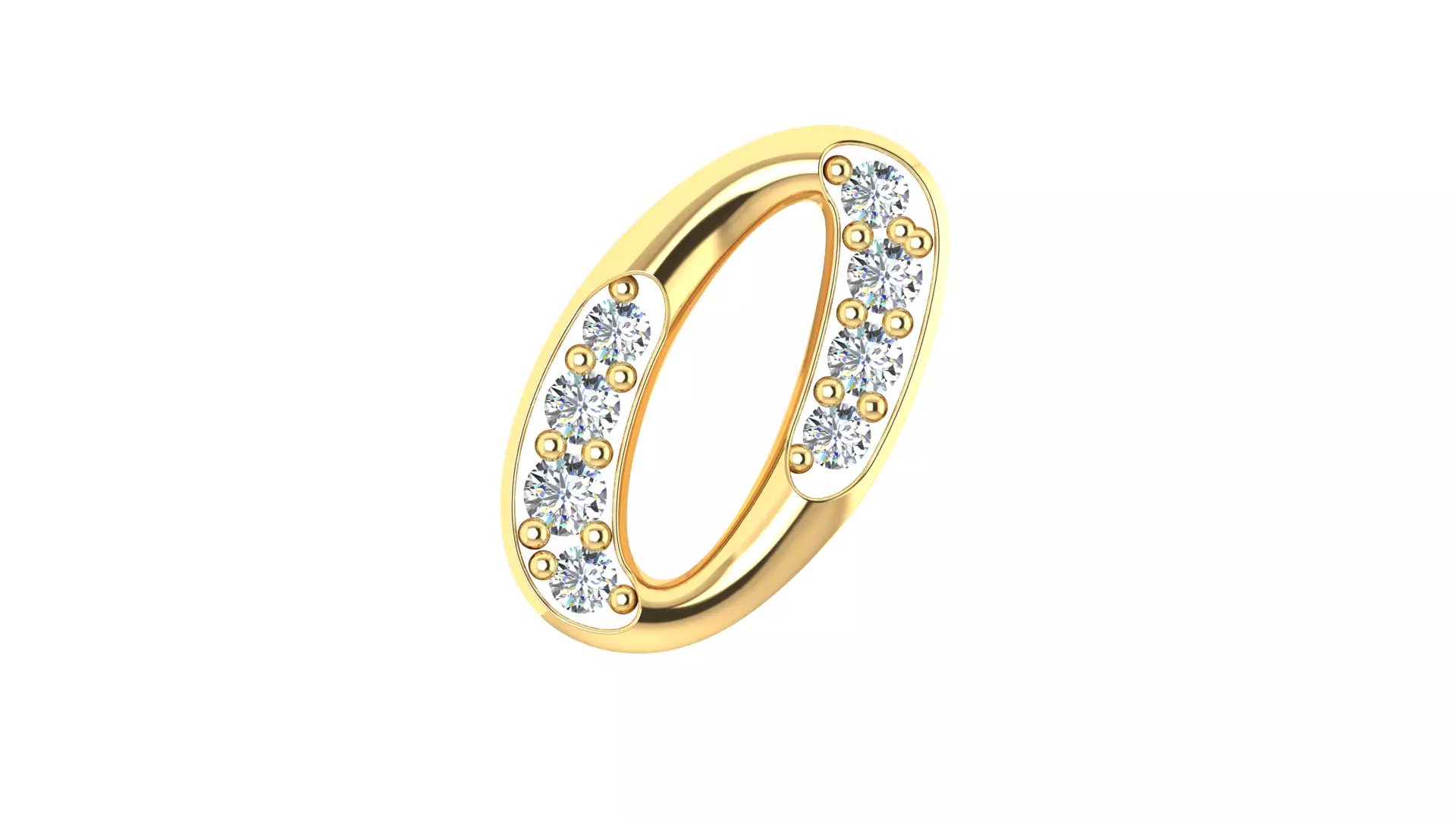 Luxury Diamond Script Alphabet 3D Jewelry Font Collection — view 4