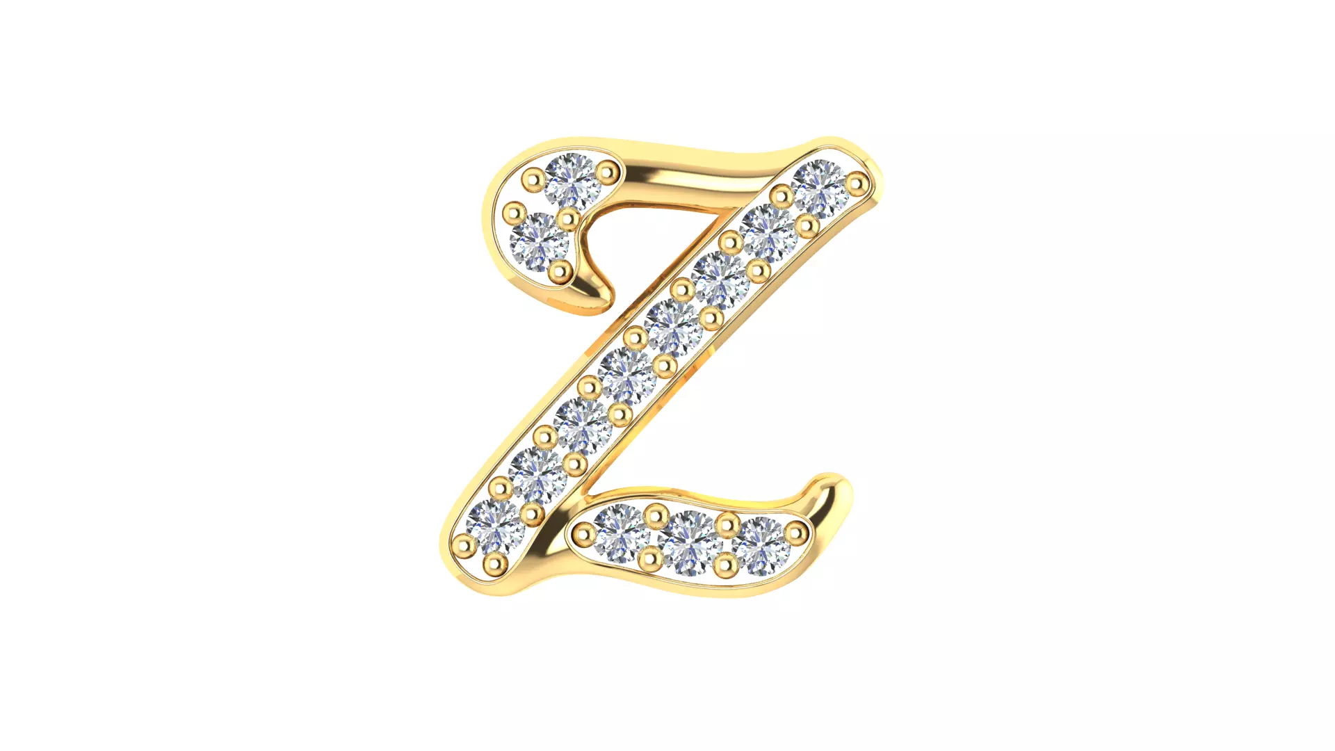 Luxury Diamond Script Alphabet 3D Jewelry Font Collection — view 8