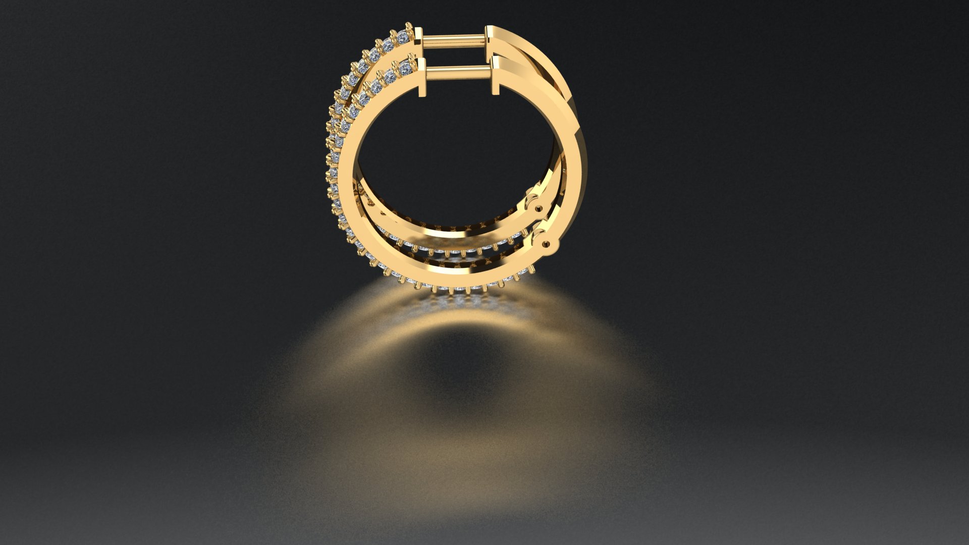 Minimalist Oval Gem Earrings — view 4