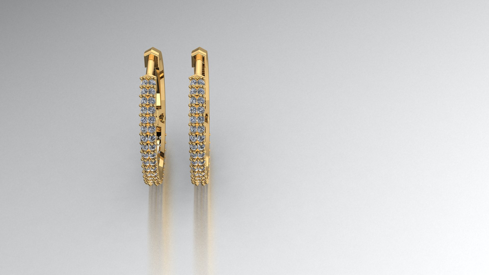 Minimalist Oval Gem Earrings