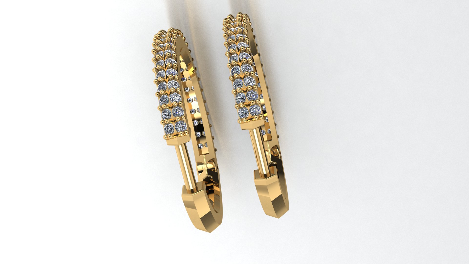 Minimalist Oval Gem Earrings — view 5