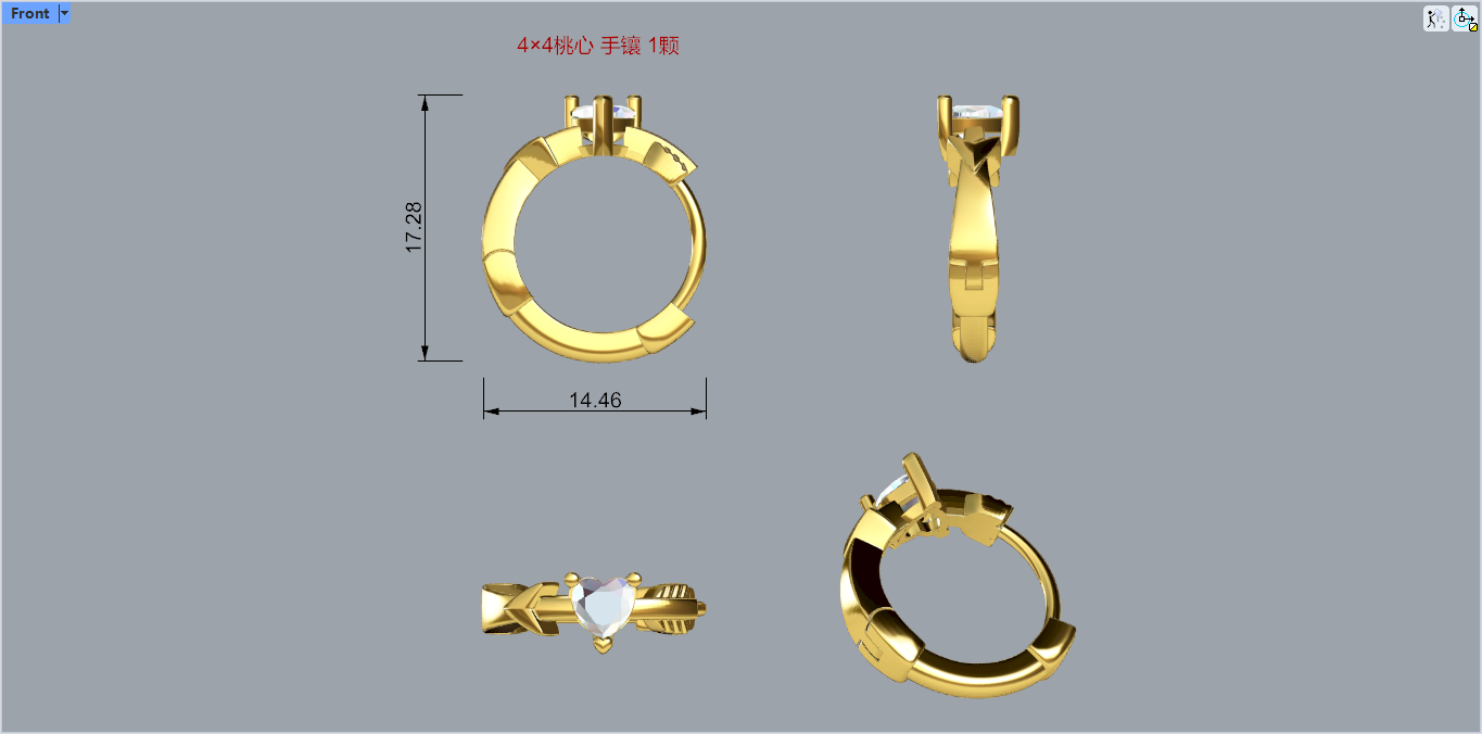 "Love at First Sight - Cupid's Love Arrow Earrings" — view 5