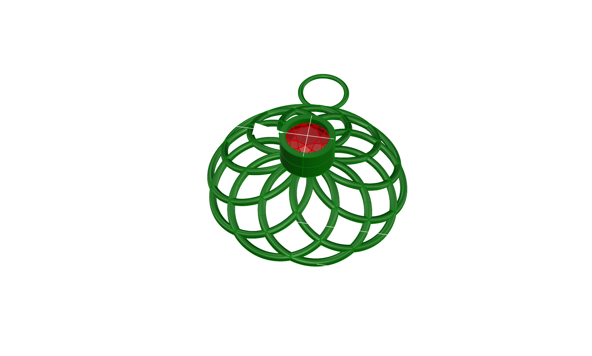 mandala pendant with bezel necklace — view 3