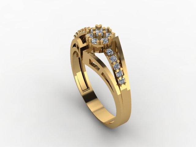 Diamond wedding Ring — view 4