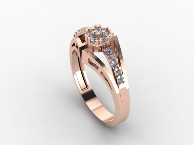 Diamond wedding Ring — view 6