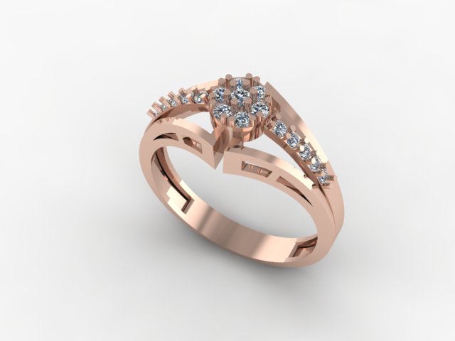 Diamond wedding Ring — view 3