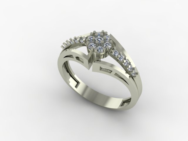 Diamond wedding Ring — view 2