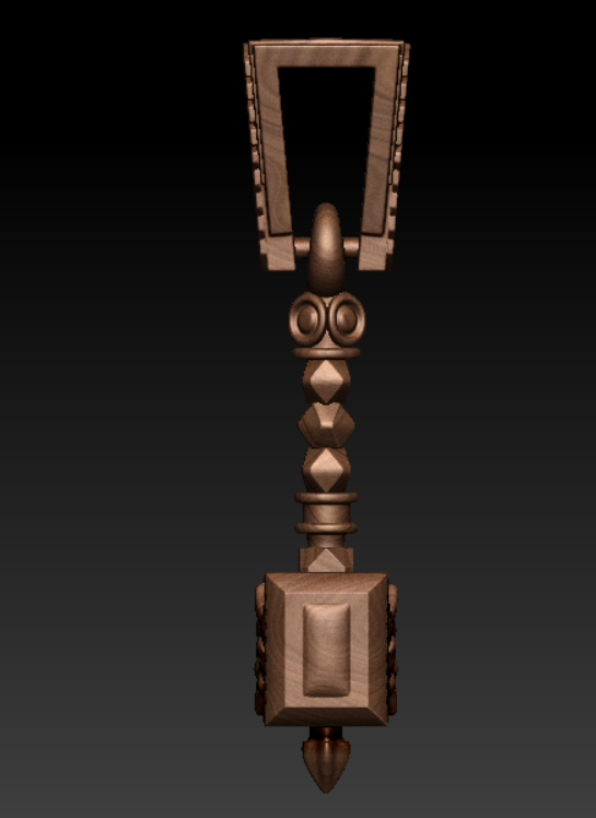 Mjolnir Knotwork and Chevron Pattern Pendant — view 8