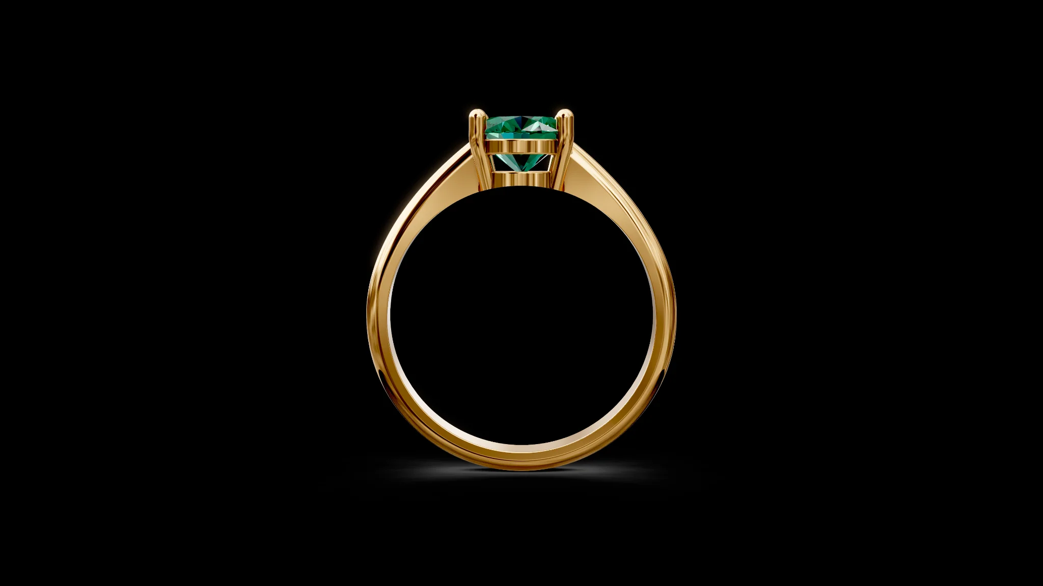 Oval Gemstone Ring — view 5