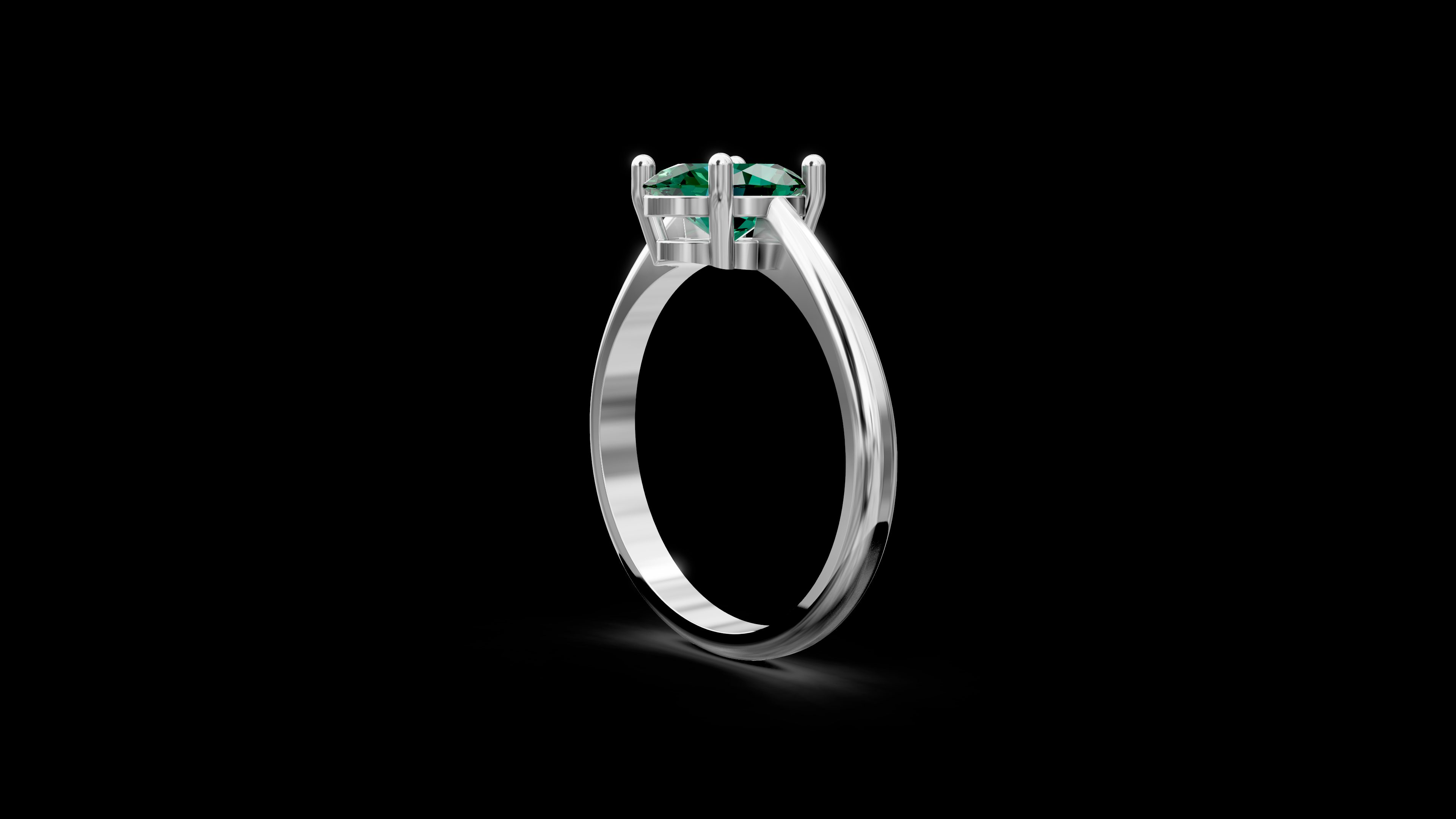 Oval Gemstone Ring — view 8
