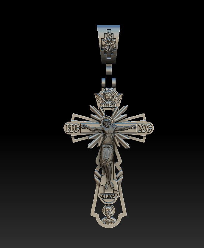 Elegant Christian Cross Pendant — view 5