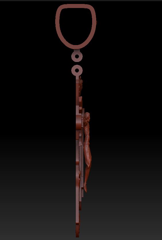 Elegant Christian Cross Pendant — view 3