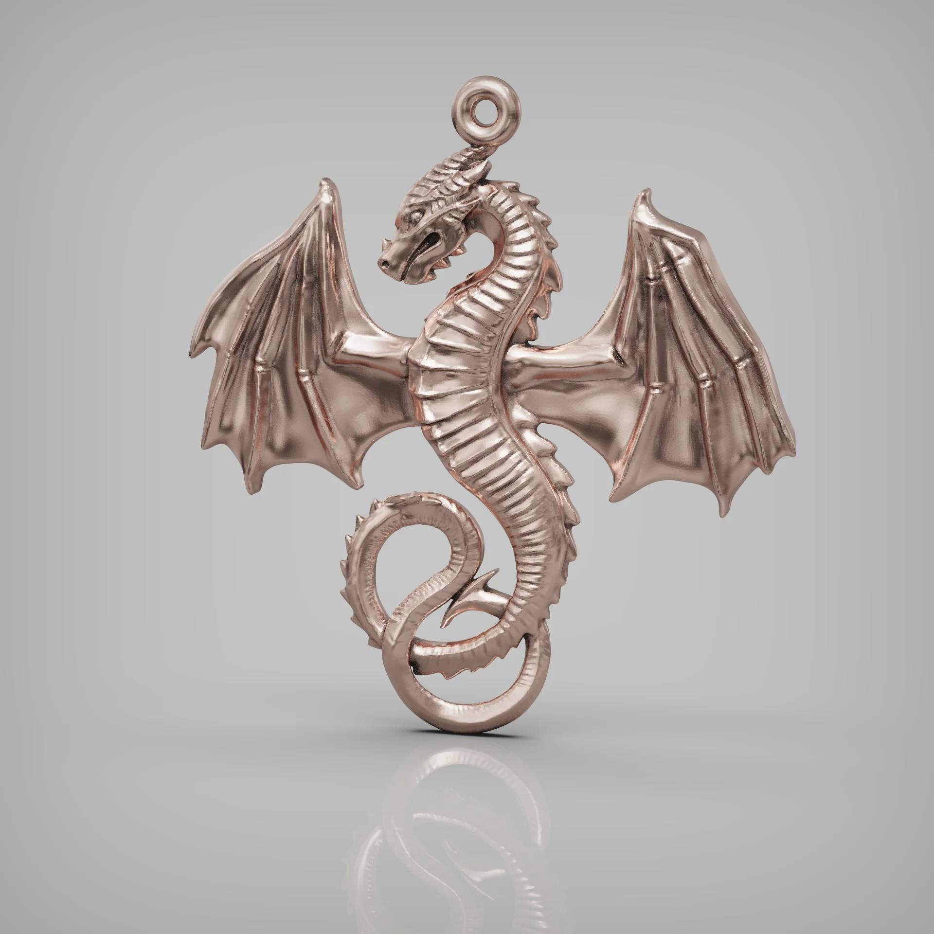 Dovahkiin Dragon Pendant — view 4