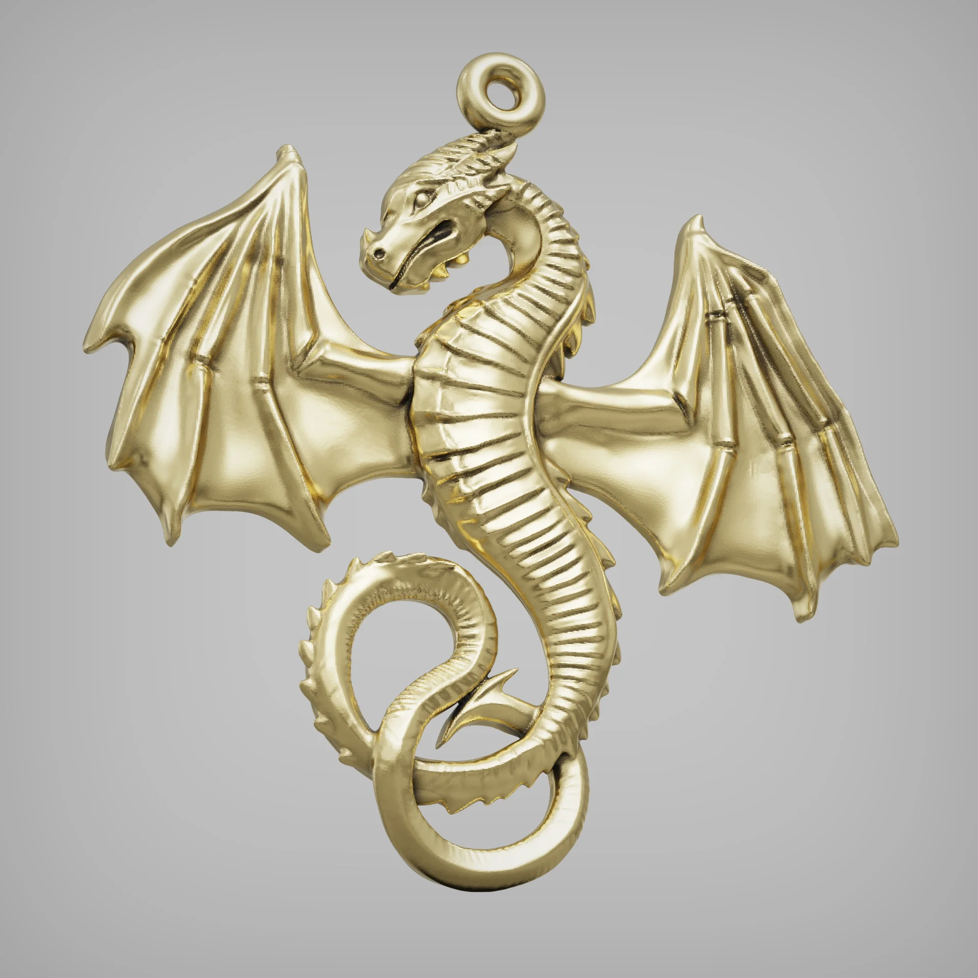 Dovahkiin Dragon Pendant — view 3