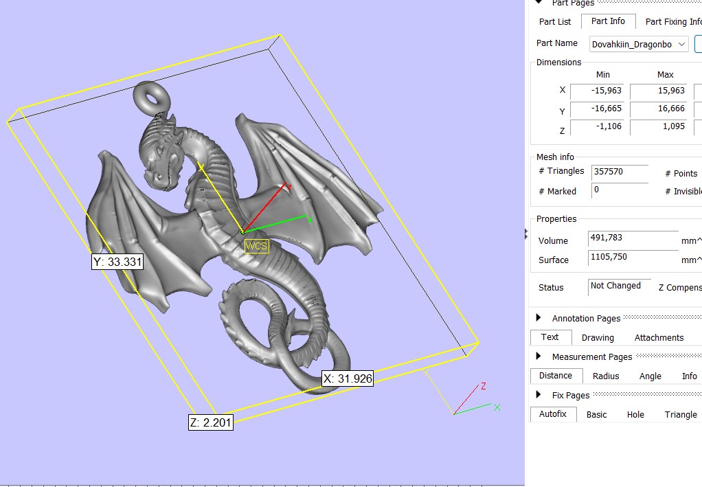 Dovahkiin Dragon Pendant — view 6