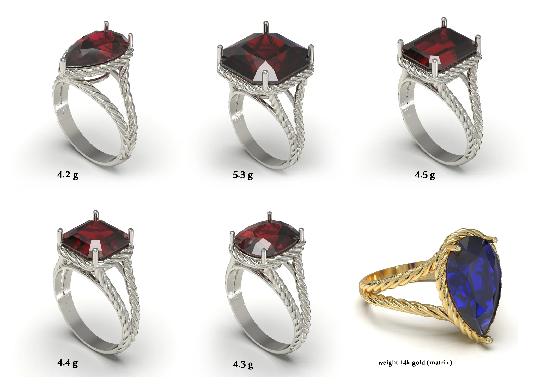 Solitaire Ring Women Delicate 3D Print