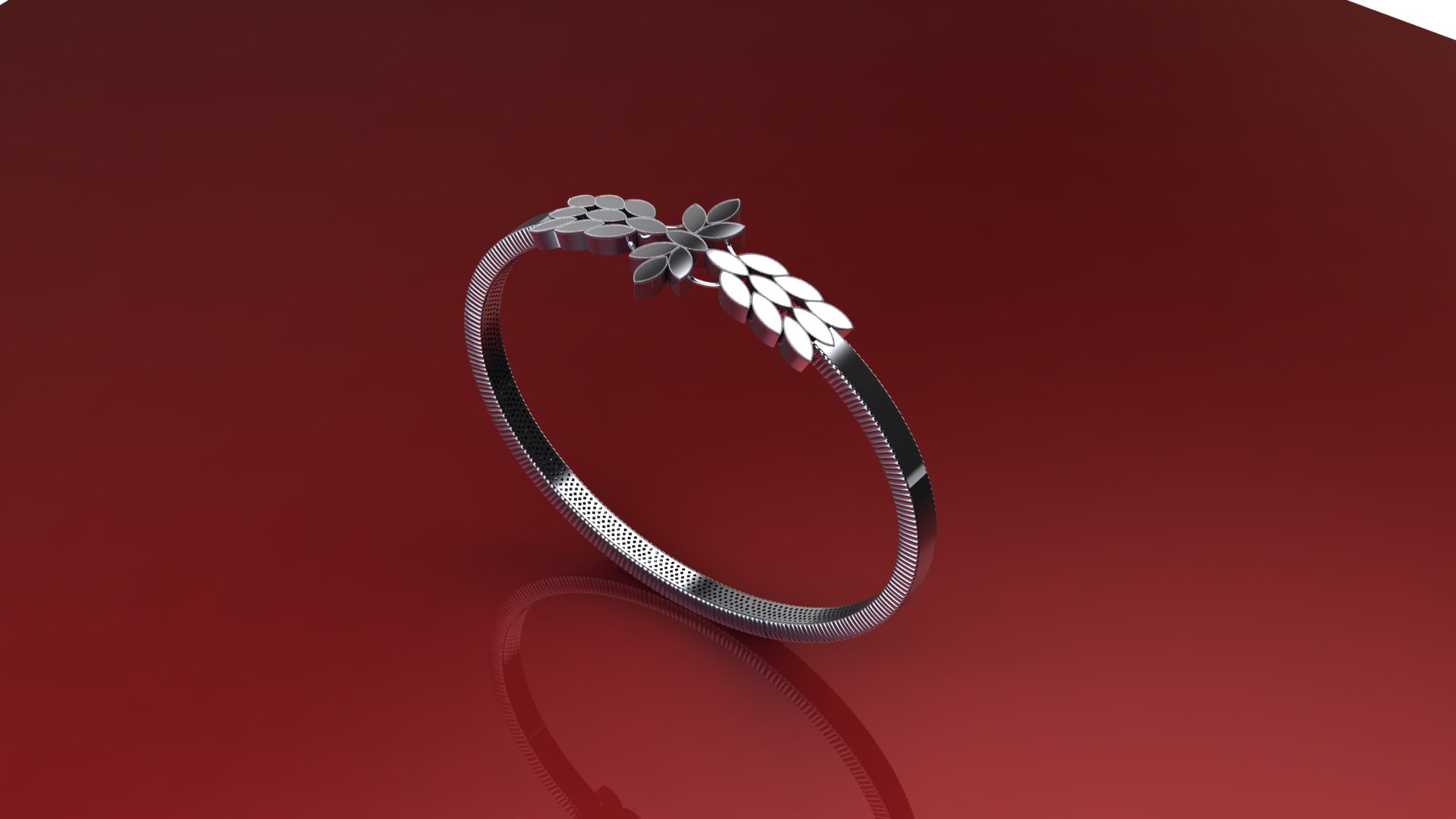 Elegant Abstract Gold Bracelet Design — view 3