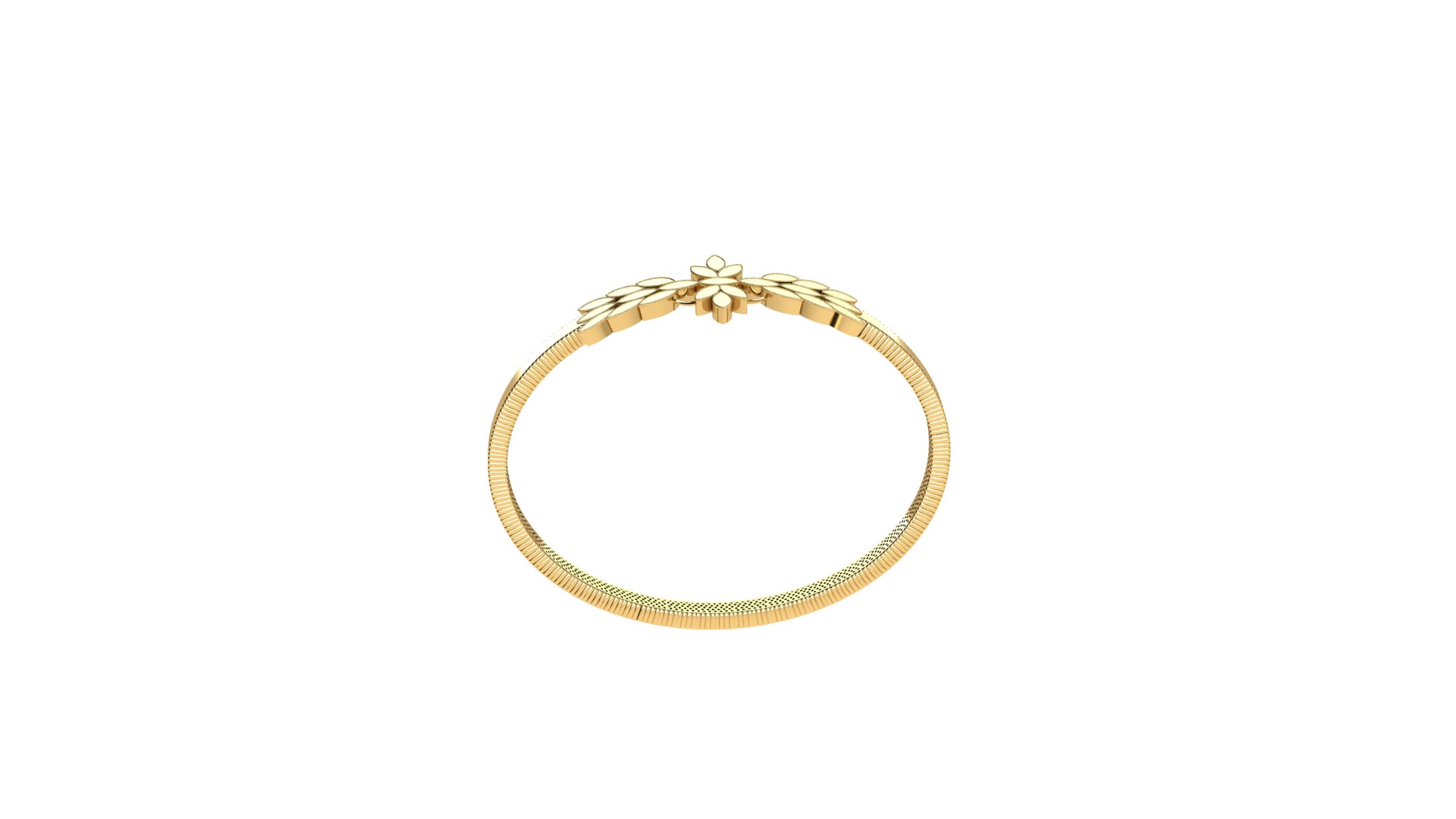 Elegant Abstract Gold Bracelet Design — view 8