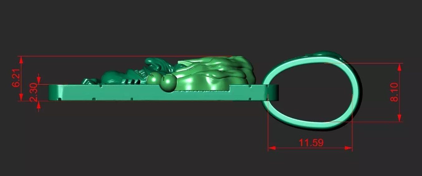 Joker Playing Card Pendant | Jewelry 3D Model STL — view 4