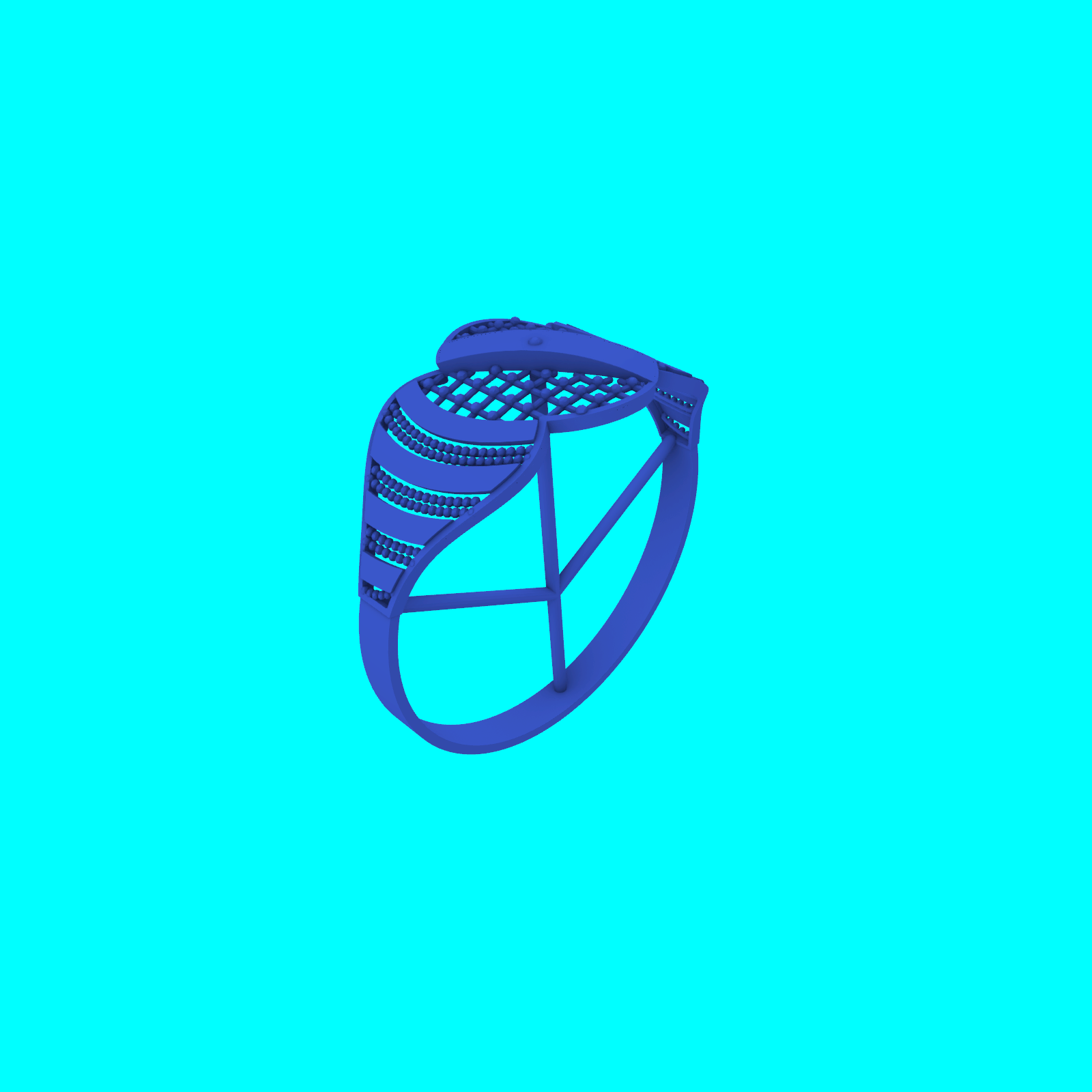 Wide Spiral Lattice Bypass Ring — view 7