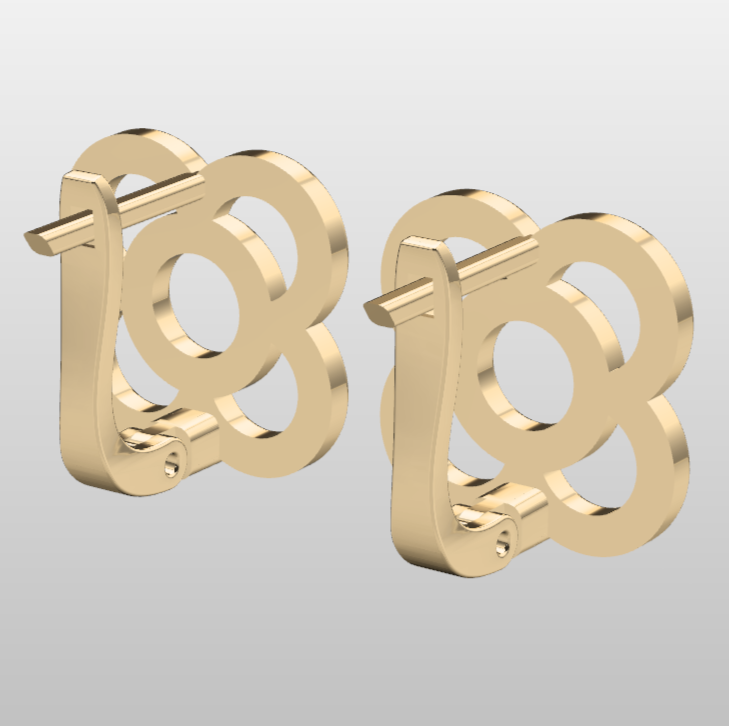 Openwork Lever-Back Earrings Pair — view 5