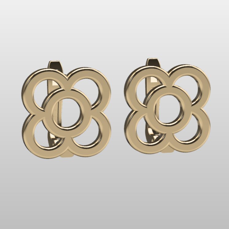 Openwork Lever-Back Earrings Pair — view 8