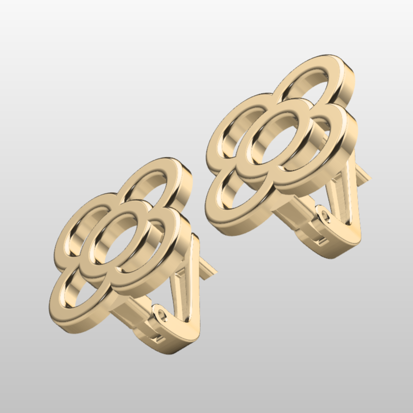 Openwork Lever-Back Earrings Pair — view 6