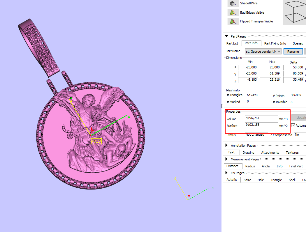 St. Michael Dragon Slayer Medallion Pendant — view 8