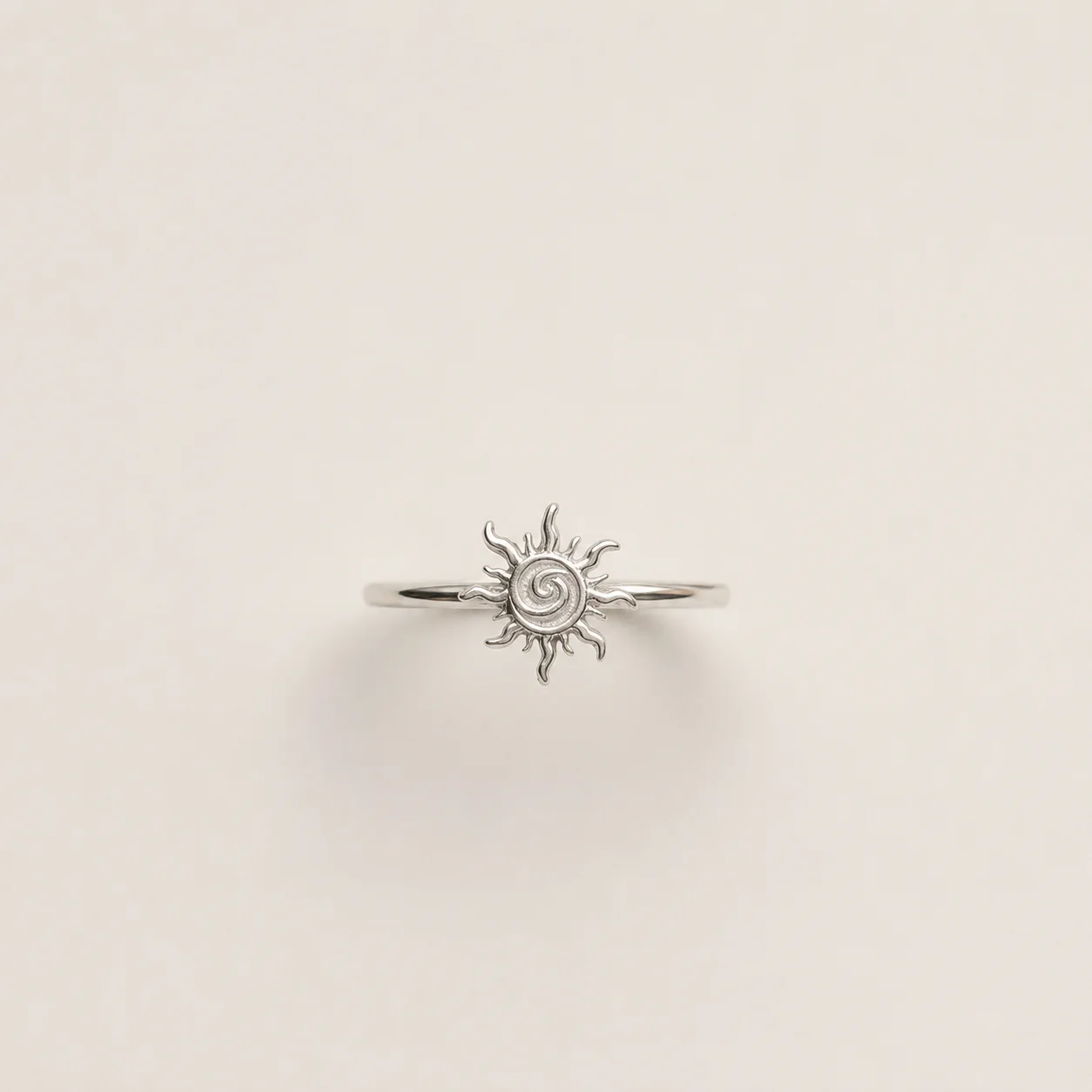 Modern Solar Spiral Ring STL 3D Model — view 5