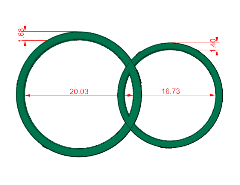 Romantic Cherub Interlocked Heart Rings — view 6